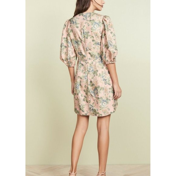 Zimmermann 100% Silk Tempest Lace Up Mini Dress Size 1 (AU 10 / USA 6) RRP $850 - Picture 3 of 12